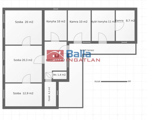 Hatvan - Tabán utca:  110 m²-es családi ház   (41'900'000 ,- Ft)