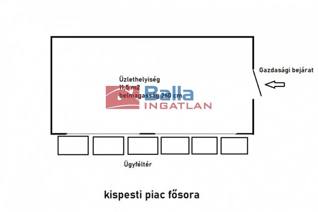 XIX. Kerület (Központ) - Kossuth tér:  12 m²-es egyéb üzlethelyiség   (4'000'000 ,- Ft)