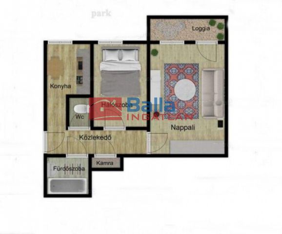 XXII. Kerület (Nagytétény) - Nagytétény:  45 m²-es társasházi lakás   (42'999'999 ,- Ft)