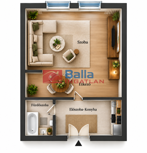 Eladó 38 m²-estársasházi lakás II. kerület (Rózsadomb) , Bimbó út: 72'200'000 Ft