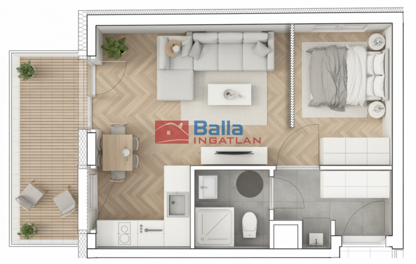 VIII. Kerület (Századosnegyed) - Százados út:  36 m&sup2;-es társasházi lakás   (68'010'000 ,- Ft)