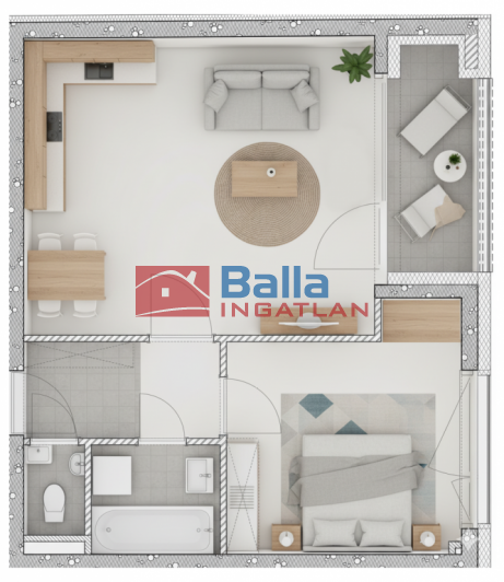 VIII. Kerület (Századosnegyed) - Százados út:  50 m&sup2;-es társasházi lakás   (84'090'000 ,- Ft)
