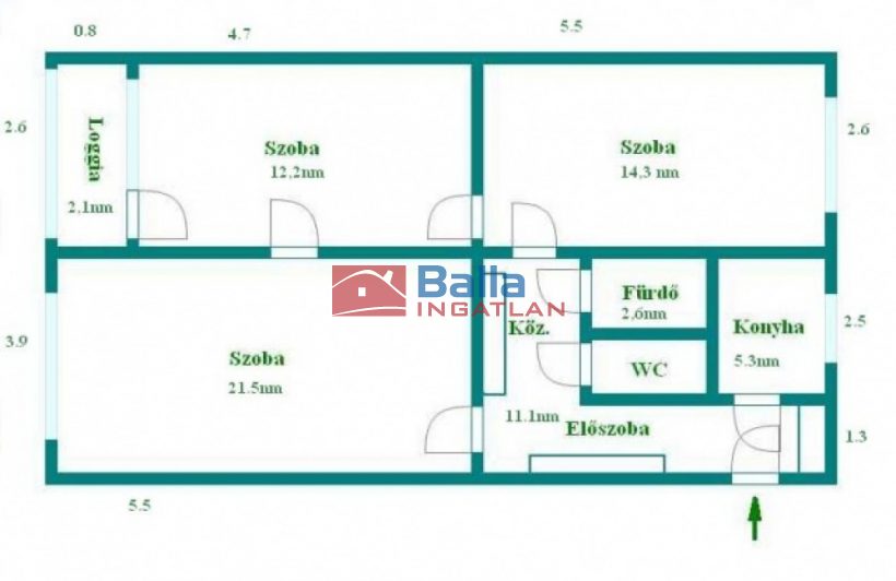 Kiadó 68 m²-estársasházi lakás X. Kerület (Örs Vezér tér) , Gyakorló utca: 260'000 Ft