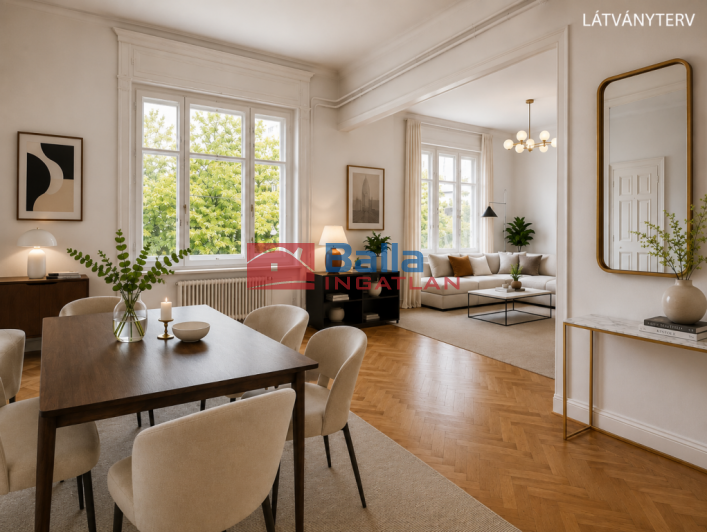 Eladó 94 m²-estársasházi lakás XIV. Kerület (Törökőr) , Törökőr: 89'900'000 Ft