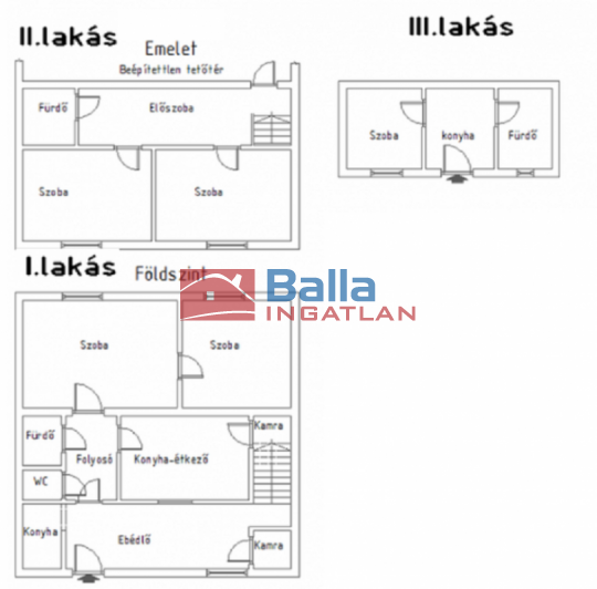 XIX. Kerület (Felső-Kispest) - Felső-Kispesten:  170 m&sup2;-es házrész   (182'000'000 ,- Ft)