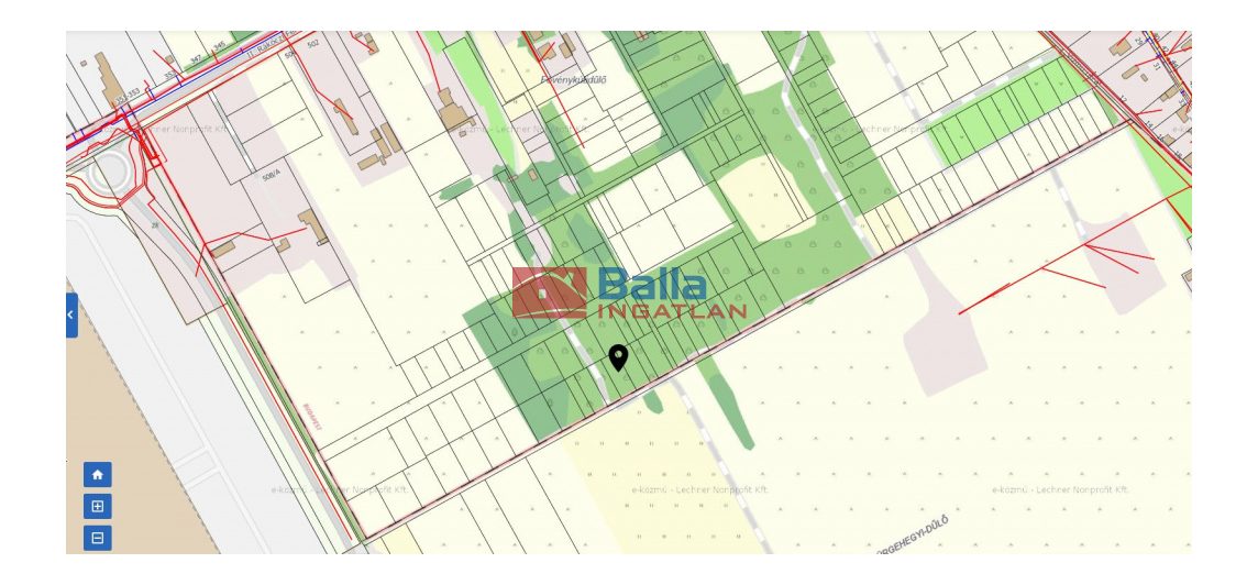 XXI. Kerület (Háros) - VÍZMŰ utca:  479 m&sup2;-es telek   (12'500'000 ,- Ft)