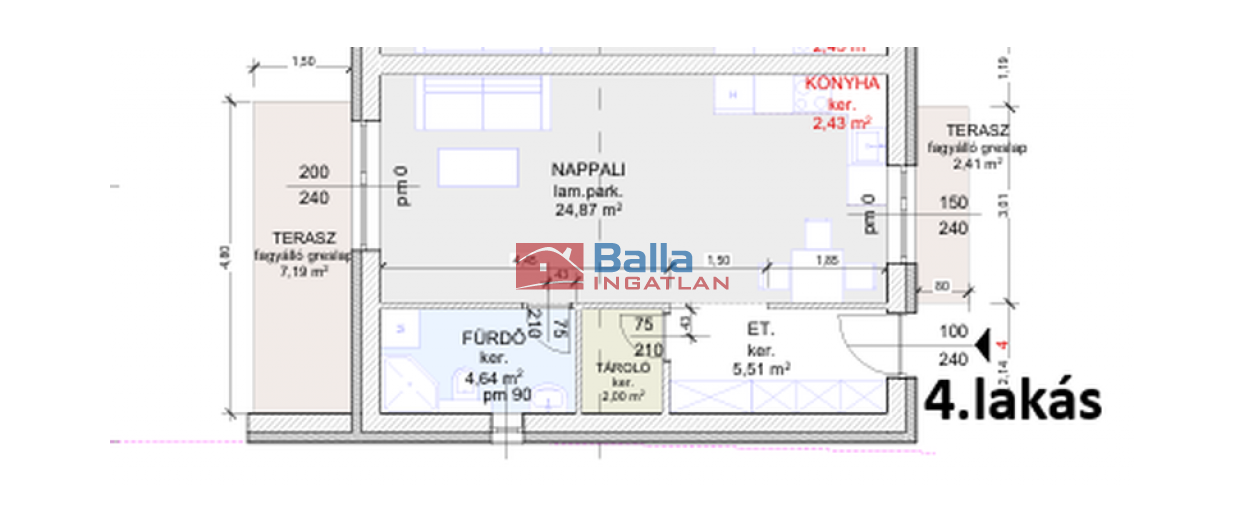 Eladó 40 m²-estársasházi lakás Hatvan, Géza fejedelem utca: 42'000'000 Ft