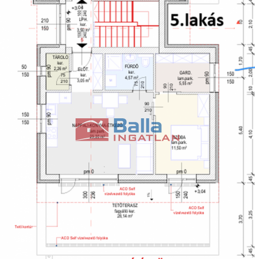 Eladó 50 m²-estársasházi lakás Hatvan, Géza fejedelem utca: 55'500'000 Ft
