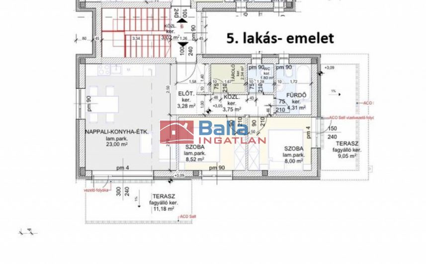 Eladó 55 m²-estársasházi lakás Hatvan, Városközpont mellett: 58'850'000 Ft