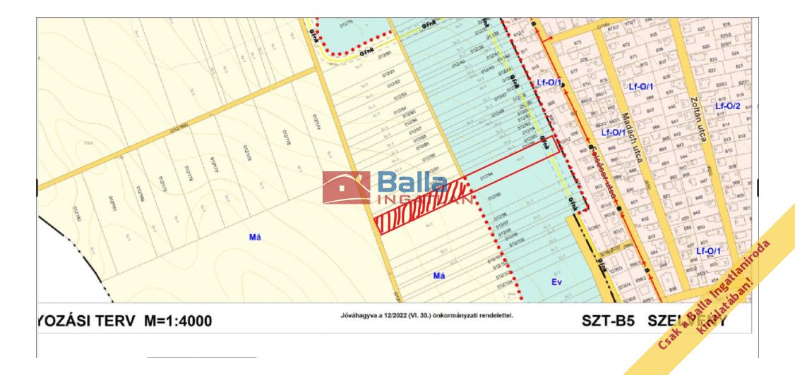 Eladó 6088 m²-estelek Pécel, Városközpont közeli utca: 5'800'000 Ft