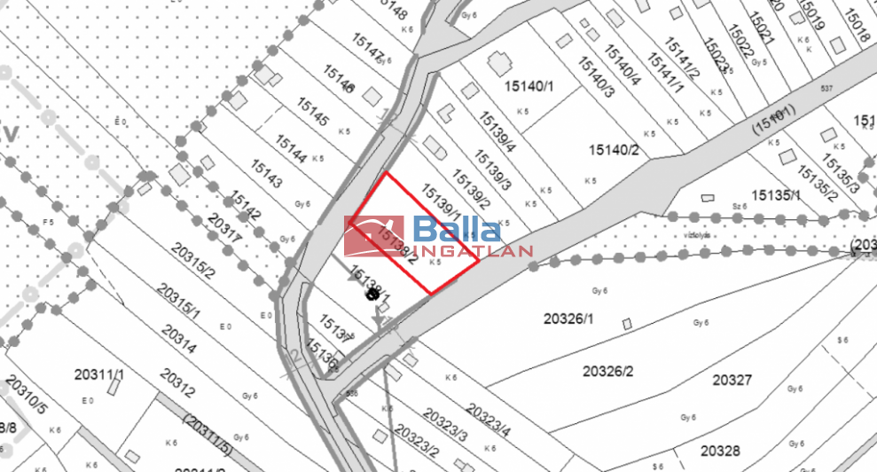 Eladó 1412 m²-estelek Vác, Felső nyulas utca: 18'900'000 Ft