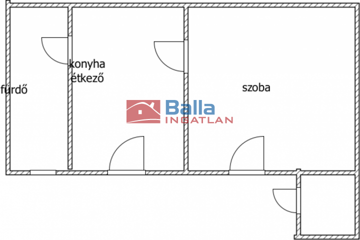 XX. Kerület (Erzsébetfalva) - Emlékezés terénél:  26 m²-es házrész   (24'900'000 ,- Ft)