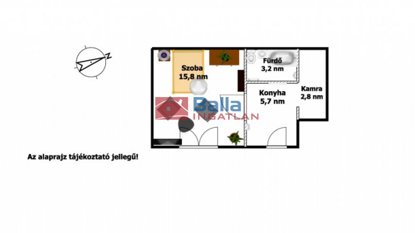 XIX. Kerület (Óváros) - Petőfi utca:  26 m²-es sorház   (39'900'000 ,- Ft)