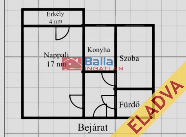 IV. Kerület (Újpest) - Kassai utca:  35 m²-es társasházi lakás   (49'700'000 ,- Ft)