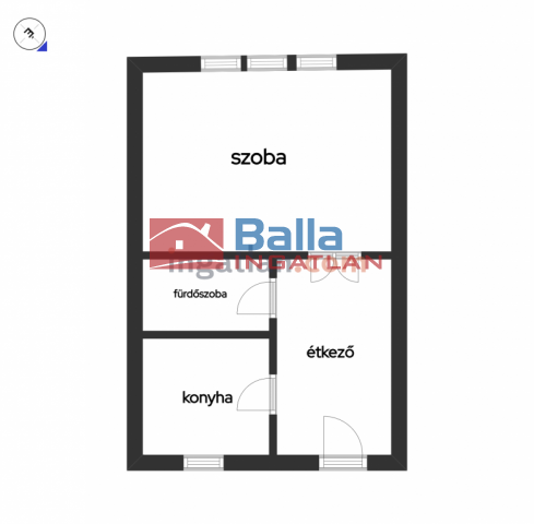 V. Kerület (Lipótváros) - Honvéd utca:  41 m²-es társasházi lakás   (74'900'000 ,- Ft)