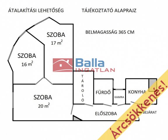 VII. Kerület (Középső-Erzsébetváros) - István utca:  79 m²-es társasházi lakás   (64'800'000 ,- Ft)