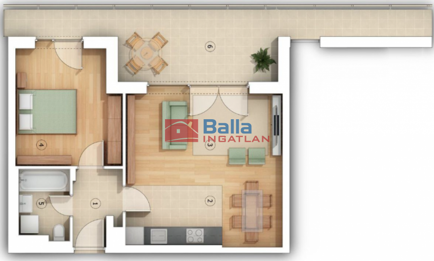 XIV. Kerület (Alsórákos) - Paskál Rose 2.:  48 m&sup2;-es társasházi lakás   (101'000'000 ,- Ft)