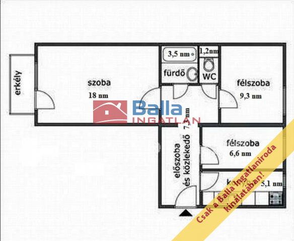 XIX. Kerület (Lakótelep) - Rendőrségközeli utca utca:  53 m²-es társasházi lakás   (39'700'000 ,- Ft)