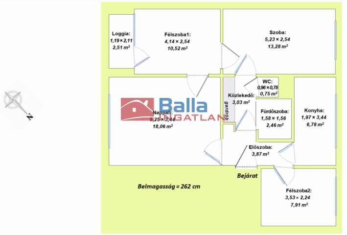 XV. Kerület (Újpalota) - Legénybíró utca:  69 m²-es társasházi lakás   (300'000 ,- Ft)