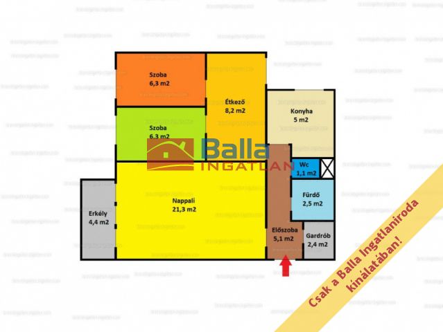 XXI. Kerület (Királymajor) - MAKÁD:  58 m²-es társasházi lakás   (36'900'000 ,- Ft)