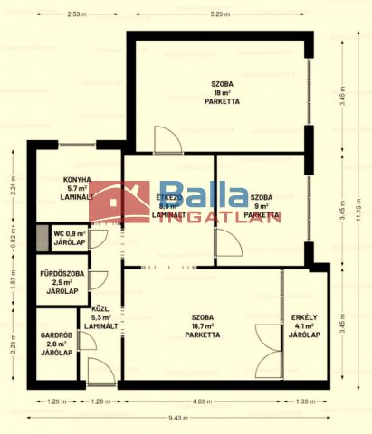 Dunakeszi - Barátság utca:  71 m²-es társasházi lakás   (54'500'000 ,- Ft)