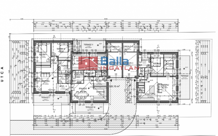 Érd - Éva utca utca:  1071 m²-es telek   (74'900'000 ,- Ft)