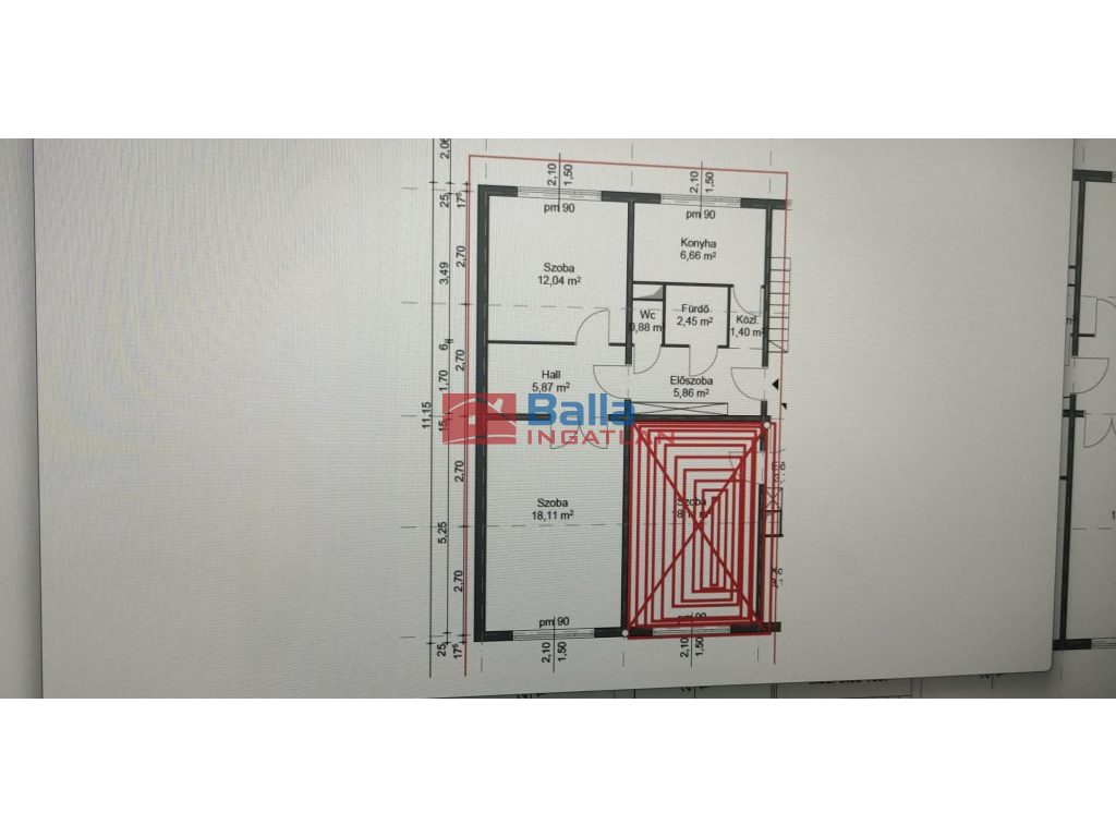 X. Kerület, Mádi utca, 53 m²-es, társasházi lakás, 2 szobás, átlagos állapotú