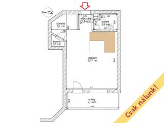Eladó 70 m²-estársasházi lakás IX. Kerület (Középső Ferencváros (Rehabilitációs terület)) , Angyal utca: 99'900'000 Ft