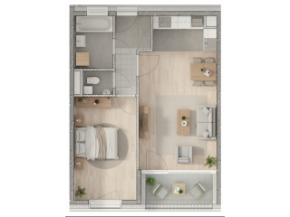 Eladó 50 m²-estársasházi lakás VIII. Kerület (Századosnegyed) , Százados út: 84'910'000 Ft