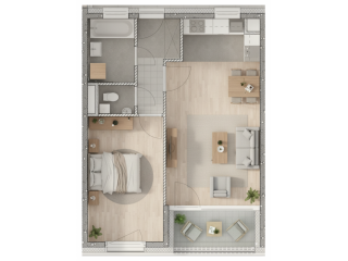 Eladó 51 m²-estársasházi lakás VIII. Kerület (Századosnegyed) , Százados út: 86'620'000 Ft