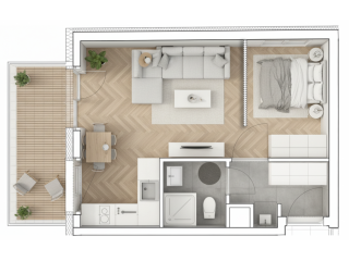 Eladó 36 m²-estársasházi lakás VIII. Kerület (Századosnegyed) , Százados út: 68'010'000 Ft