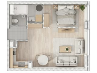 Eladó 37 m²-estársasházi lakás VIII. Kerület (Századosnegyed) , Százados út: 71'900'000 Ft