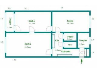 Kiadó 68 m²-estársasházi lakás X. Kerület (Örs Vezér tér) , Gyakorló utca: 260'000 Ft