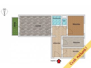 Eladó 53 m²-estársasházi lakás XIX. Kerület (Lakótelep) , Árpád utca: 57'900'000 Ft