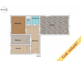 Eladó 52 m²-estársasházi lakás XIX. Kerület (Lakótelep) , Fő utca: 63'900'000 Ft