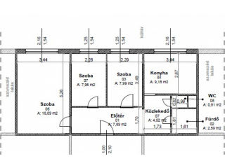 Eladó 59 m²-estársasházi lakás XIX. Kerület (Lakótelep) , Rákóczi  utcában: 59'000'000 Ft