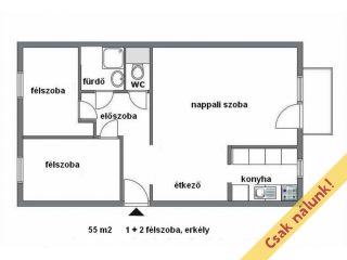 Eladó 82 m²-estársasházi lakás XIX. Kerület (Lakótelep) , Templomtér közelében: 94'900'000 Ft