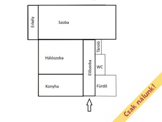 Eladó 46 m²-estársasházi lakás XVI. Kerület (Rákosszentmihály) , Szalmarózsa utca: 60'500'000 Ft