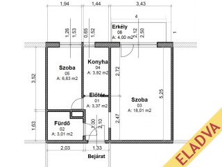 Eladó 37 m²-estársasházi lakás XVIII. Kerület (Havanna-lakótelep) , Havanna utca: 40'900'000 Ft