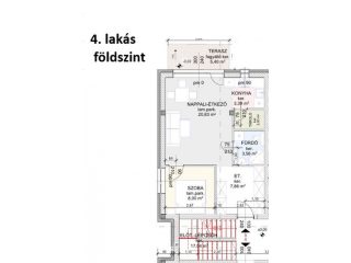 Eladó 46 m²-estársasházi lakás Hatvan, Városközpont mellett: 48'800'000 Ft