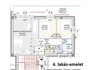 Eladó 54 m²-estársasházi lakás Hatvan, Városközpont mellett utca: 58'250'000 Ft