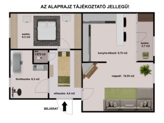 Eladó 52 m²-estársasházi lakás Vác, Kőhid utca: 65'900'000 Ft