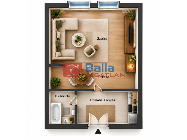 Eladó 38 m²-estársasházi lakás II. kerület (Rózsadomb) , Bimbó út: 72'200'000 Ft