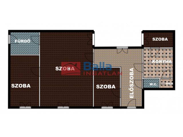 Eladó 106 m²-estársasházi lakás IX. Kerület (Középső Ferencváros (Rehabilitációs terület)) , Mester utca: 114'900'000 Ft