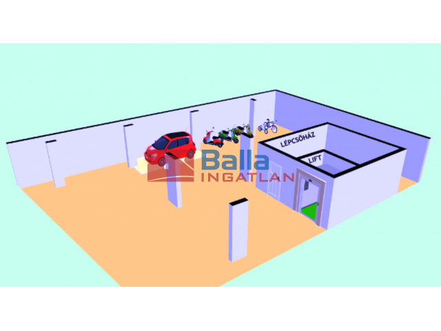 XIII. Kerület, MARINAPART Turóc utca, 10 m²-es, teremgarázs hely