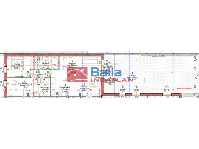XIV. Kerület, Telepes utca, 76 m²-es, magasföldszinti, társasházi lakás