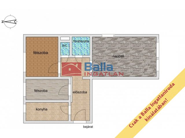 Eladó 52 m²-estársasházi lakás XIX. Kerület (Lakótelep) , Fő utca: 63'900'000 Ft