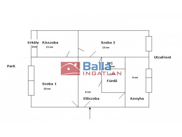 Eladó 69 m²-estársasházi lakás XV. Kerület (Újpalota) , Erdőkerülő utca: 76'900'000 Ft