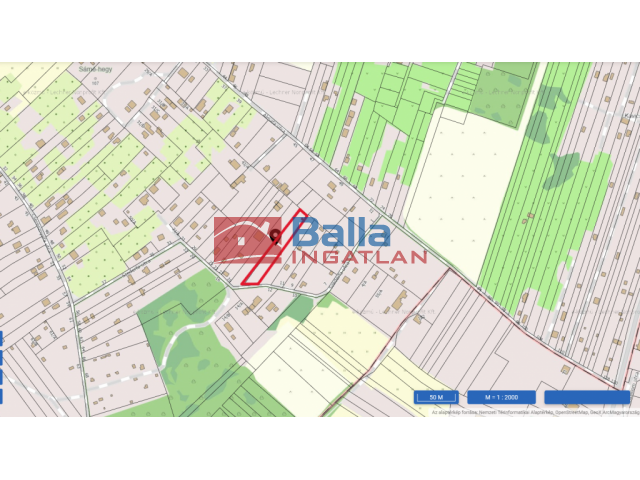 Eladó 1554 m²-estelek XXI. Kerület (Háros) , SZEDERFA utca: 9'500'000 Ft