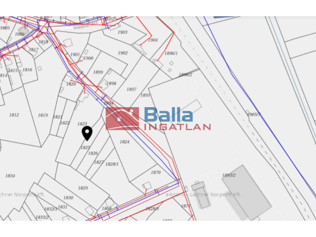 Dunavecse, Főúthoz közeli utca, 992 m²-es, telek